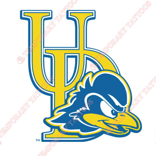 Delaware Blue Hens Customize Temporary Tattoos Stickers NO.4228
